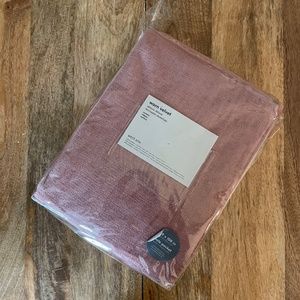 New! West Elm Worn Velvet Curtain 48 x 108 in blush color